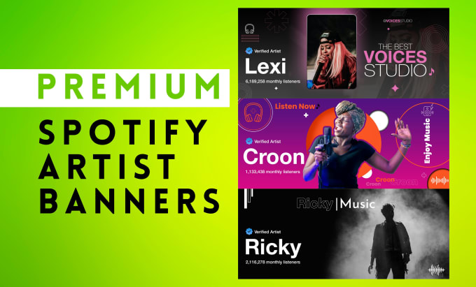 Gig Preview - Design a professional spotify artist banner