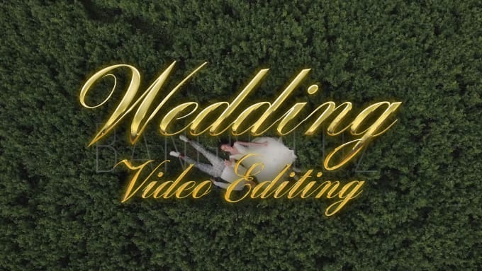 Gig Preview - Do wedding video editing highlights, recap, documentary