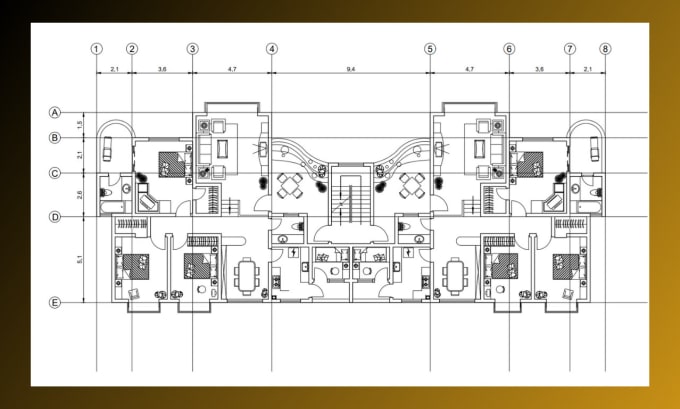 Gig Preview - Design 2d architectural floor plan in autocad