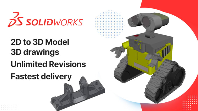 Gig Preview - Design 3d models or drawings using solidworks