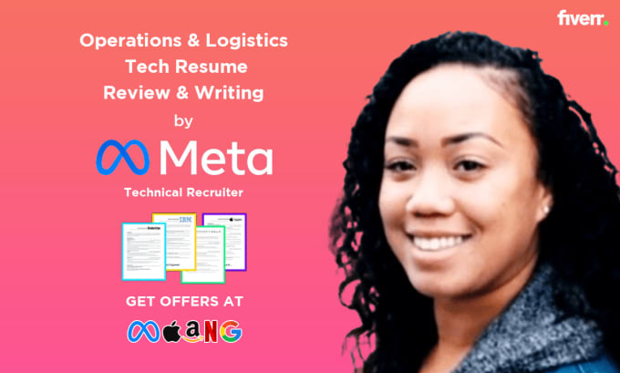 Gig Preview - Edit your operations logistics tech resume as a faang technical recruiter