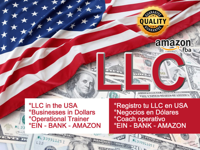 Gig Preview - Create your llc in the USA for non residents ein bank amazon