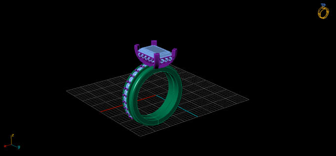 Gig Preview - Create 3d jewelry design professionally for 3d printing jewelry cad dream