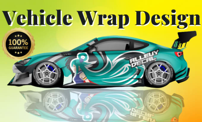 Gig Preview - Do racing car wrap, food truck wrap and vehicle wrap design