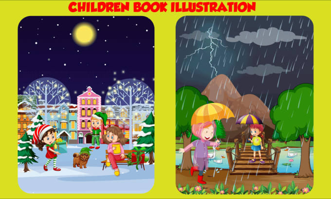 Gig Preview - Illustrate kids story book illustration for amazon KDP