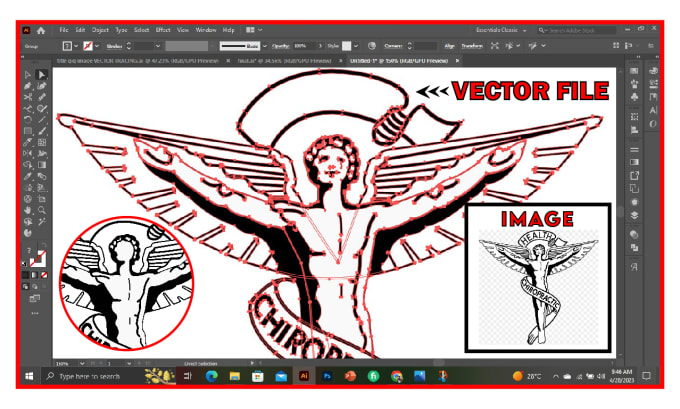 Gig Preview - Redraw, recreate, modify or vector tracing image or logo in 2 hrs