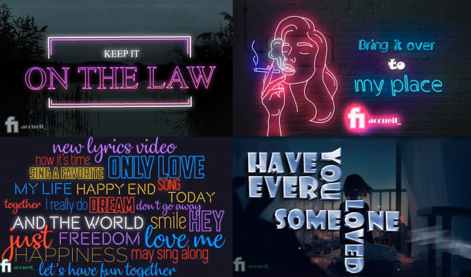 Bestseller - create animated lyrics video for your song