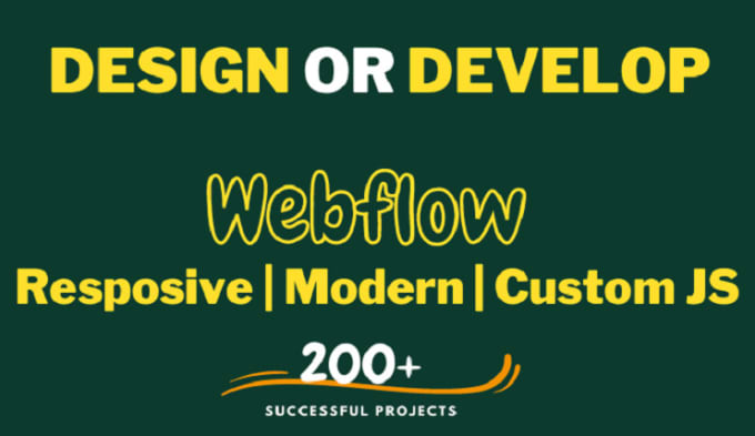 Gig Preview - Design or redesign your webflow website