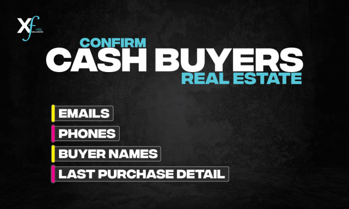 Gig Preview - Provide active verified real estate cash buyer leads with skip tracing