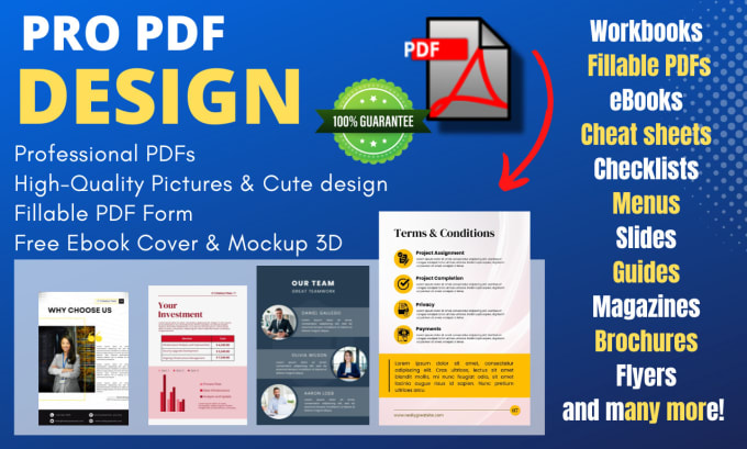 Gig Preview - Design pdfs, lead magnets, workbooks, guides, ebooks