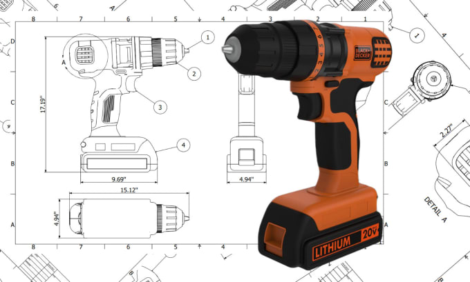 Gig Preview - Do 3d cad design and technical drawing