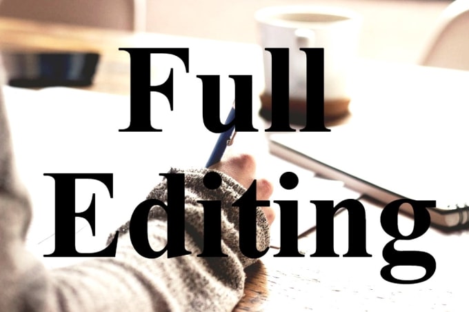 Gig Preview - Fully edit your novel or nonfiction book