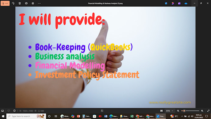 Gig Preview - Create a comprehensive business plan with financial projections