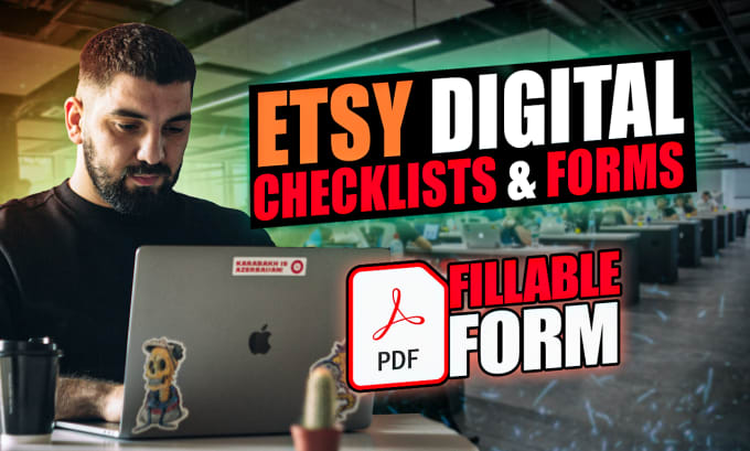 Gig Preview - Design your etsy digital products, checklists and forms