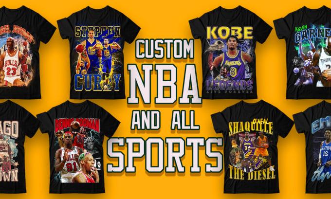 Gig Preview - Design vintage nba, NFL and all sports t shirt