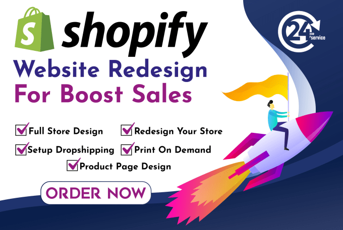 Gig Preview - Redesign shopify store for  increase your sales