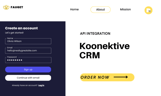 Gig Preview - Integrate konnektive crm api to landing pages