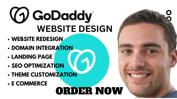 Gig Preview - Godaddy website design, redesign godaddy ecommerce website, boost shopify sales