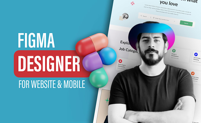 Gig Preview - Design a creative figma website for your business