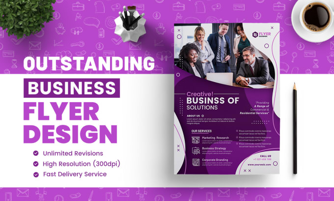 Gig Preview - Create outstanding business, corporate flyer design