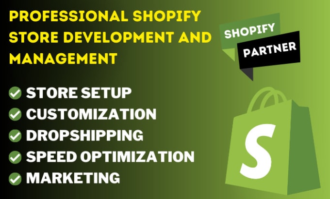 Gig Preview - Build professional shopify store development and management