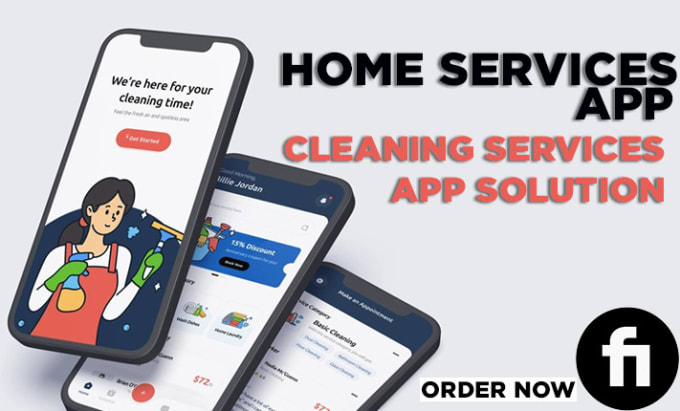 Gig Preview - Develop home services, cleaning app solution and website