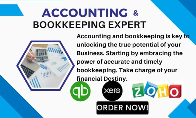 Gig Preview - Do bookkeeping and accounting in quickbooks online, xero, zoho books, wave