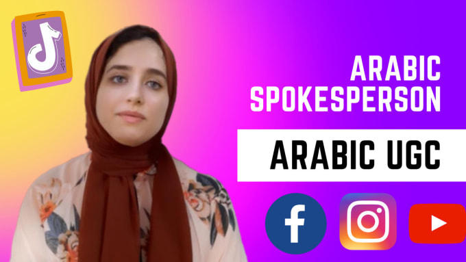 Bestseller - create arabic ugc videos and be your  arabic spokesperson