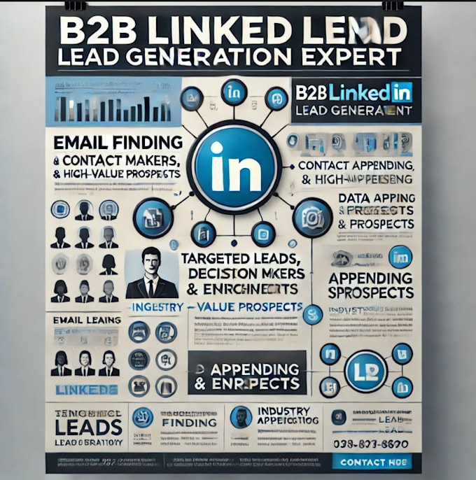 Bestseller - expert linkedin b2b lead generation for high quality business leads