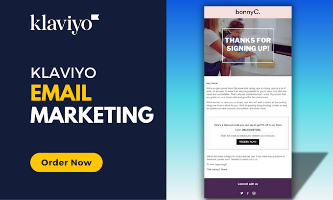 Gig Preview - Design klaviyo email marketing flows