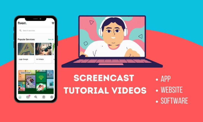 Gig Preview - Make best screencast tutorial video for your website and app