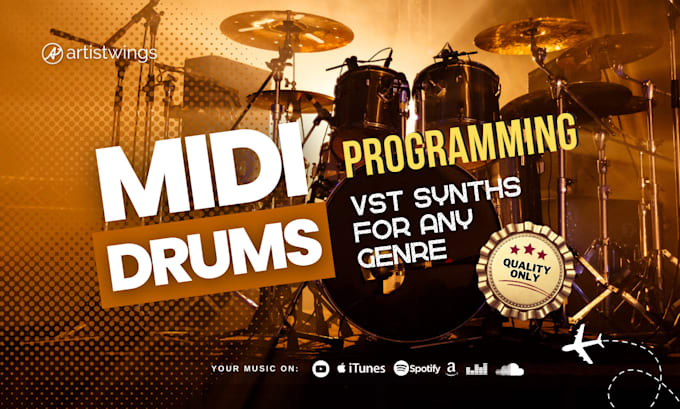 Gig Preview - Create amazing and realistic drum midi track for your song