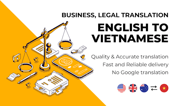 Gig Preview - Translate business or legal documents from english into vietnamese