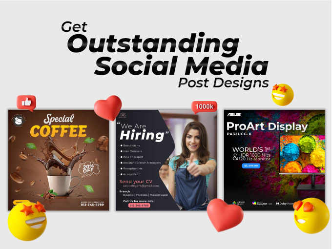 Gig Preview - Create engaging social media designs