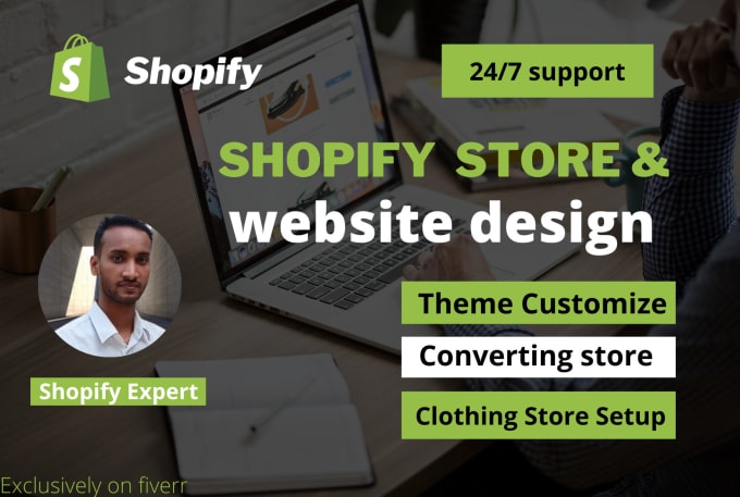 Gig Preview - Shopify clothing store website redesign shopify expert theme customization