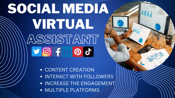 Gig Preview - Be your social media manager and virtual assistant