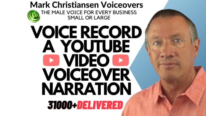 Gig Preview - Voice record a youtube video voice over narration