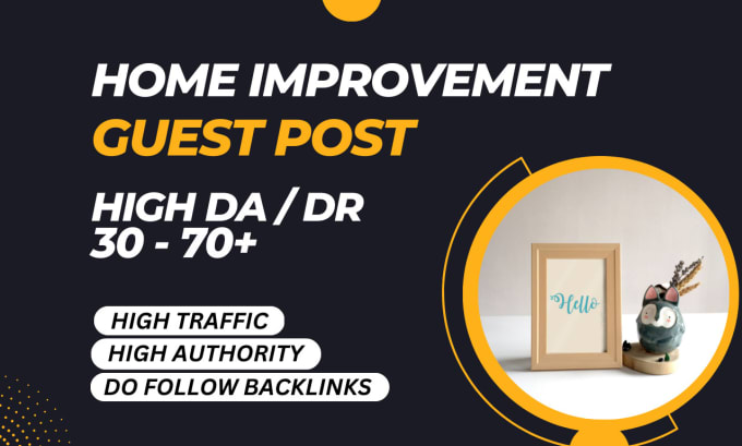 Bestseller - do home improvement guest posts with home and garden backlinks