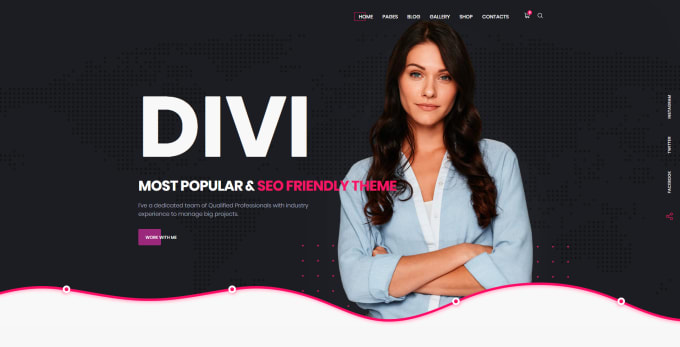 Gig Preview - Develop wordpress landing page, blog site, ecommerce website with divi theme