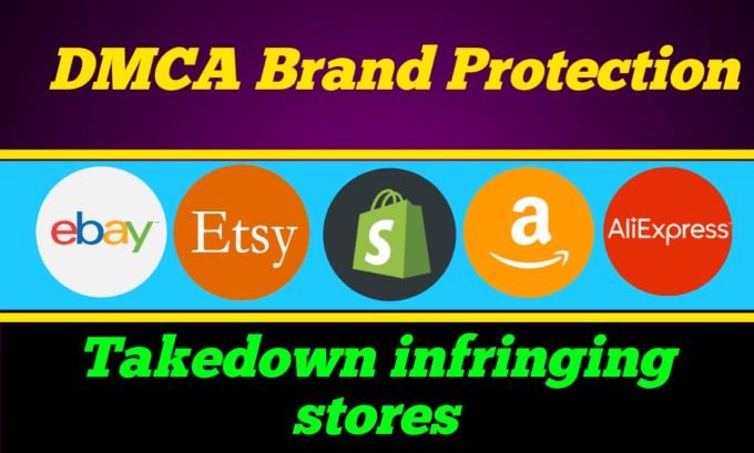 Gig Preview - Takedown copyright infringing listing on shopify,etsy,ebay and amazon under dmca