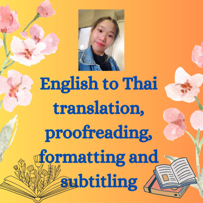 Gig Preview - Translate and proofread your document from english to thai