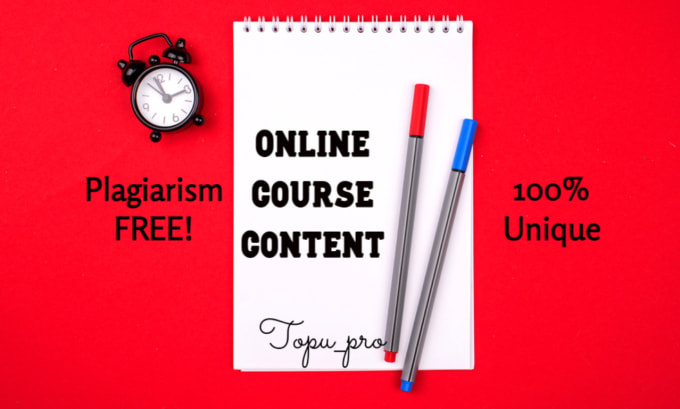 Gig Preview - Write online course content, course development, ghostwriter and ebook writer