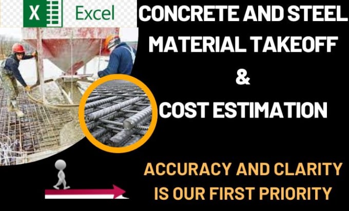 Gig Preview - Do concrete and steel material takeoff and cost estimation