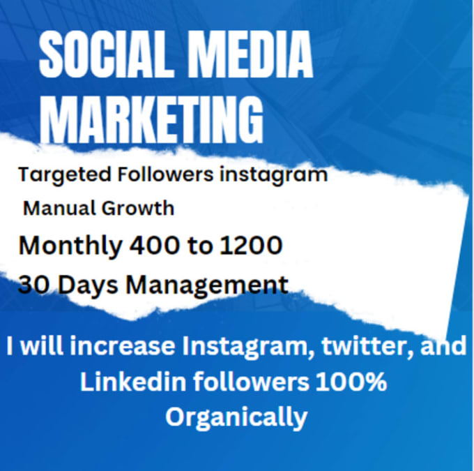 Gig Preview - Increase instagram, twitter, linkedin followers organically