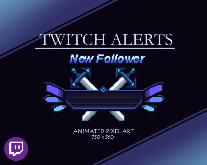 Gig Preview - Create animated pixel art alerts for your twitch stream