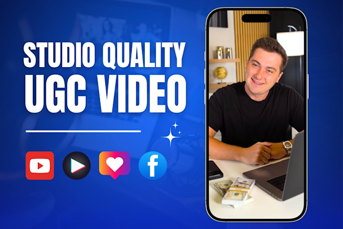 Gig Preview - Create a pro ugc video ad for meta, tik tok, youtube