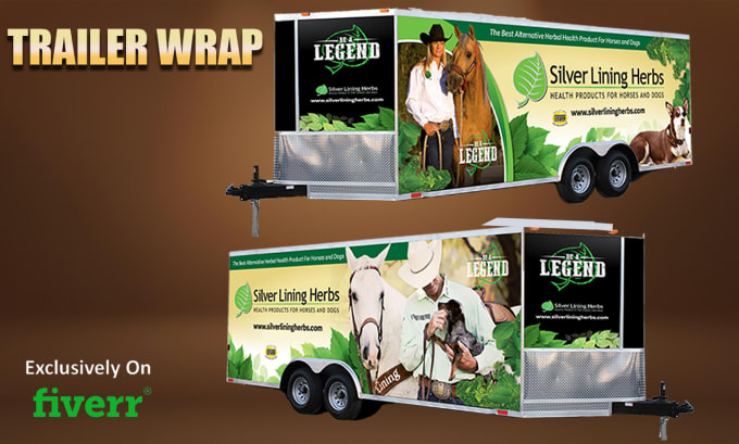 Gig Preview - Design professional trailer wrap, truck, amazing vehicle wrap