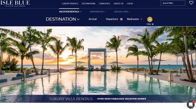 Gig Preview - Design stunning vacation rental website, vacation website for vacation rentals