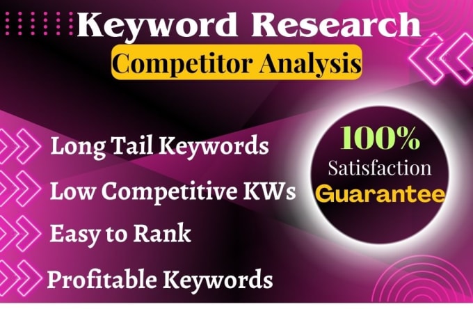 Gig Preview - Do long tail seo keyword research and competitor analysis