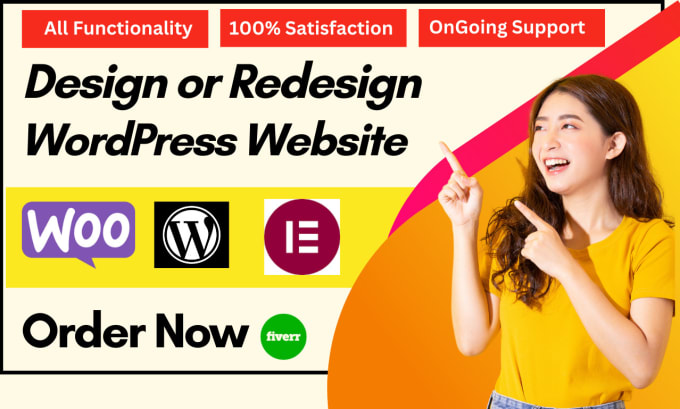 Gig Preview - Design, redesign, update, edit, copy clone or revamp wordpress website